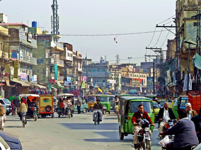 old town of Rawalpindi, Pakistan